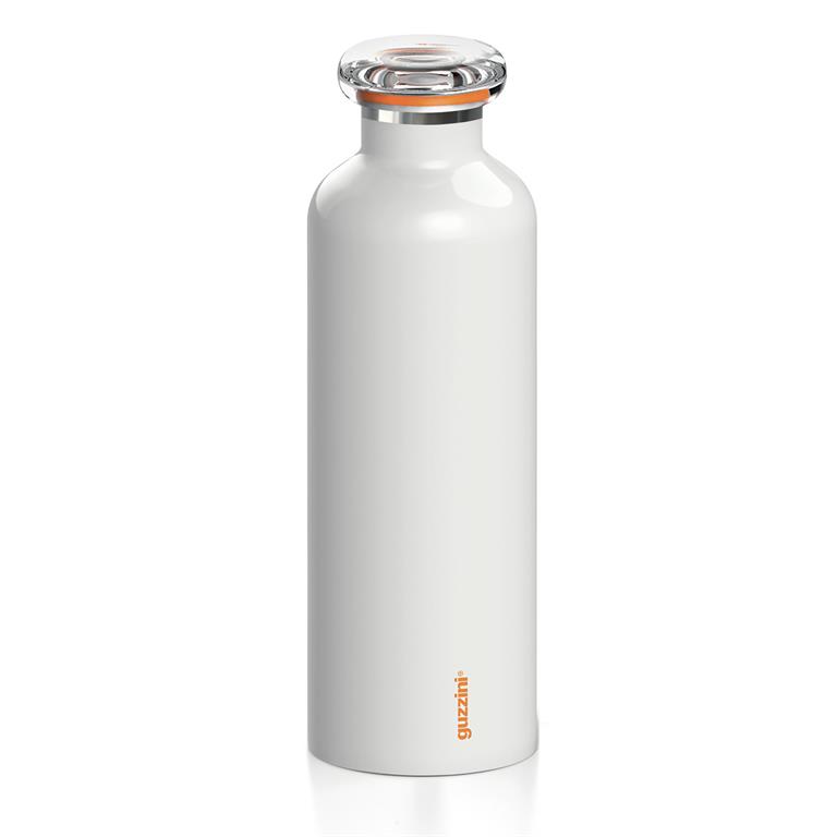 Bouteille isotherme blanche avec bouchon dévissable 75 cl