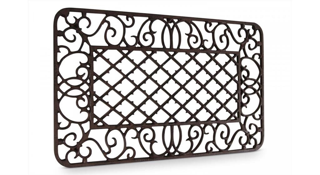 Paillasson rectangulaire fonte marron