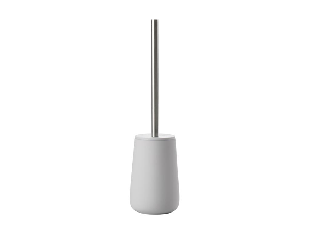 Brosse de toilette en porcelaine gris clair