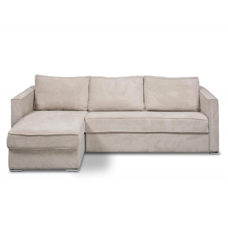 Canapé d'angle réversible  MANDELIEU convertible express 160cm sommier lattes matelas 18cm