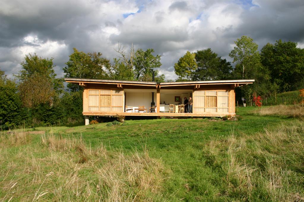Maison en bois aux inspirations japonaises