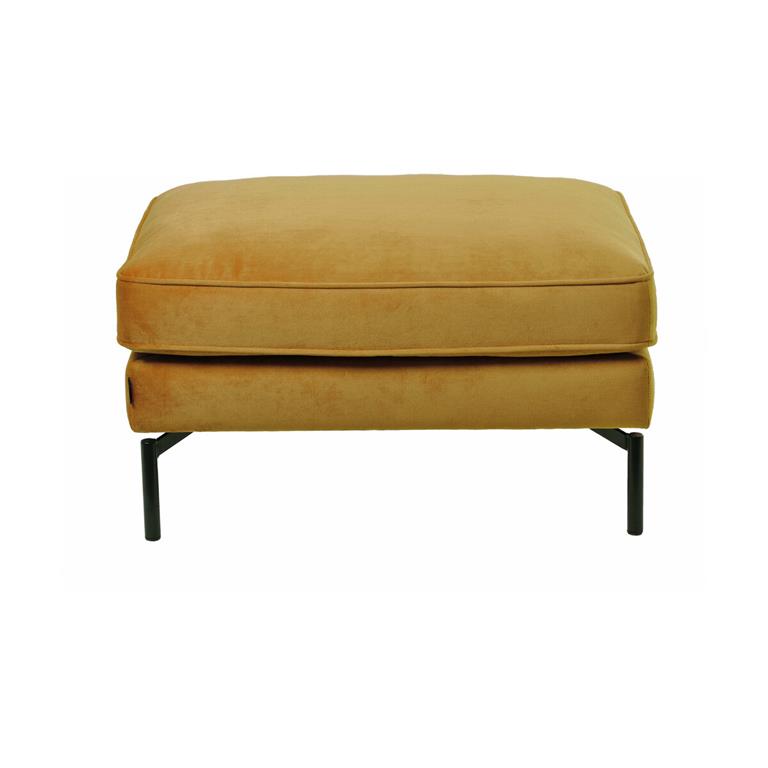Pouf en velours doré PPno