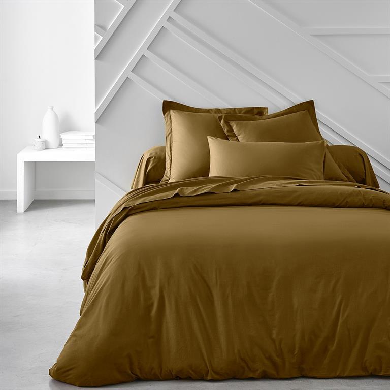 Housse de couette 2 personnes uni coton  240x260 cm
