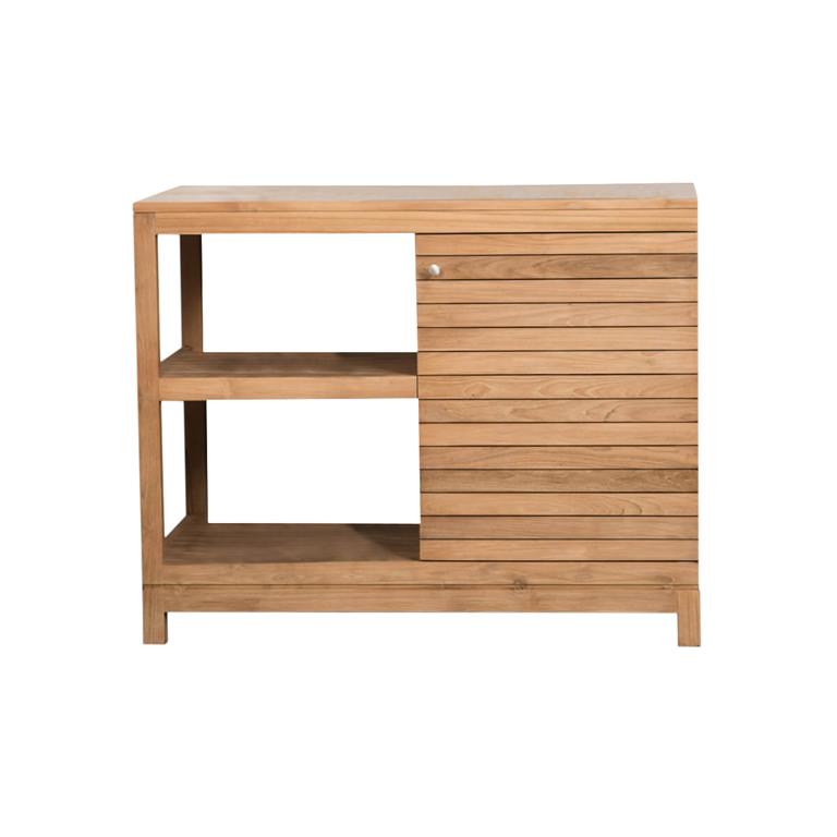 Meuble sous vasque salle de bain en teck L100cm