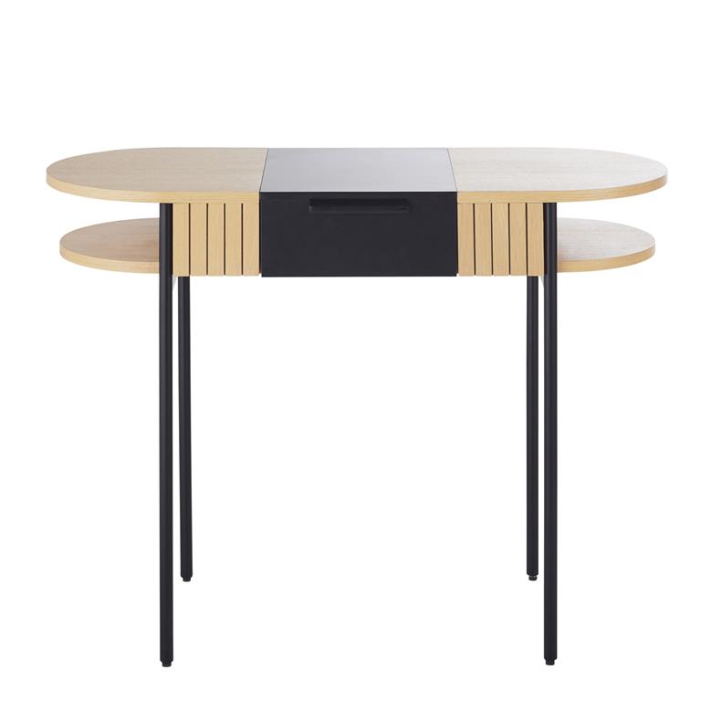 Faites du bureau professionnel 1 tiroir bicolore BOLDIN, la pièce maîtresse de vos locaux de travail ! Forme imposante et arrondie, monté sur des pieds filaires, vous reconnaissez dans ce ...