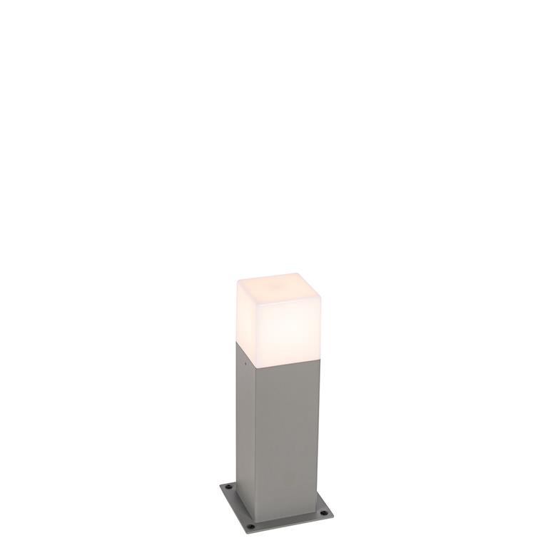 Lampadaire extérieur en aluminium gris