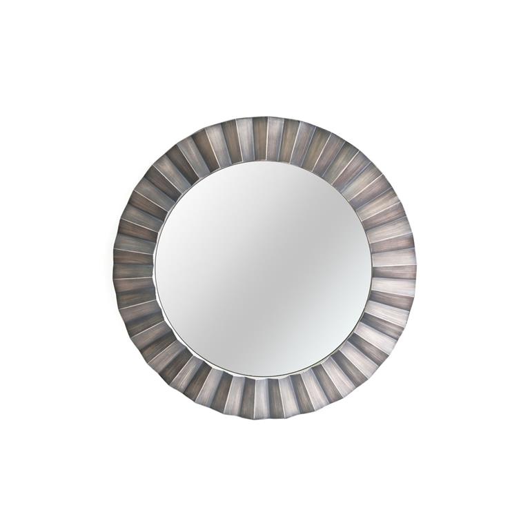 Miroir rond en métal design flora diam