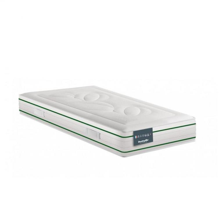 Matelas Dunlopillo EUGEN 7 90 x 200 x 22 cm mousse 14 cm 100% Latex accueil moelleux soutien ferme