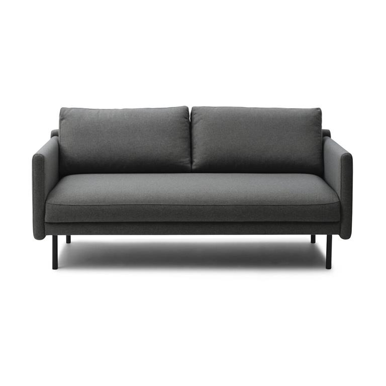 Canapé 2 places en tissu anthracite 170