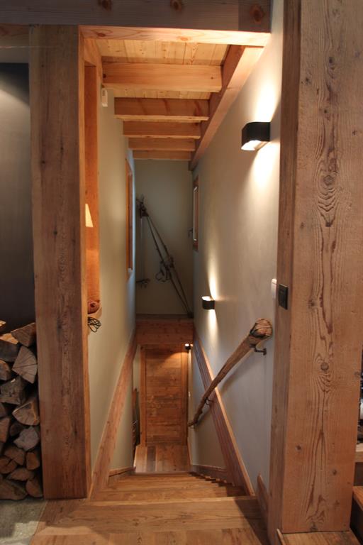 Escalier droit en bois