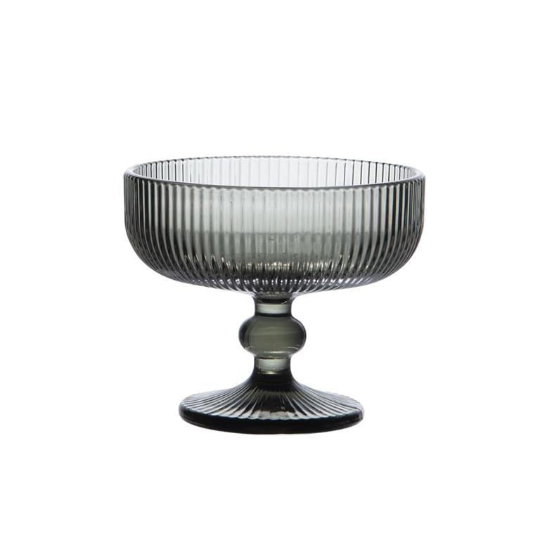 Boite de 6 coupes à glace 35 cl    gris en verre