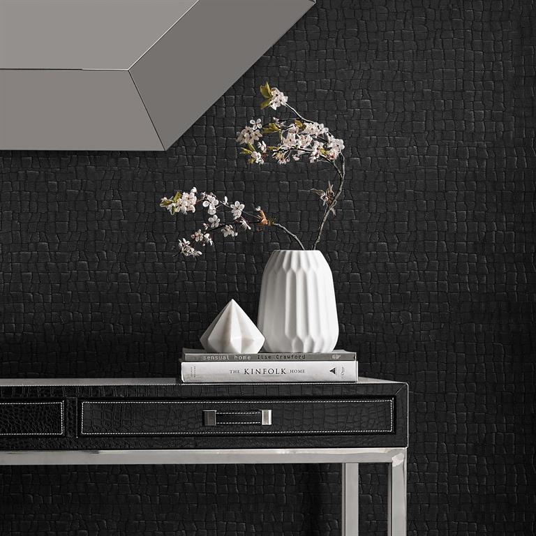 Papier peint Serpentine noir 1005x52cm