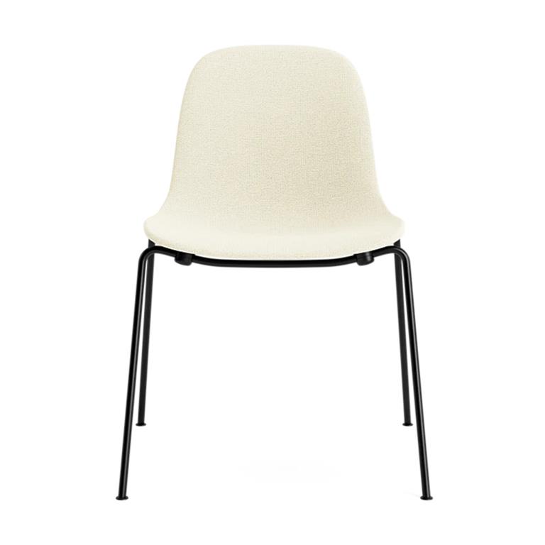 Chaise tissus hallingdal 100 Form Chair Stacking Full Upholstery Black Steel- Normann