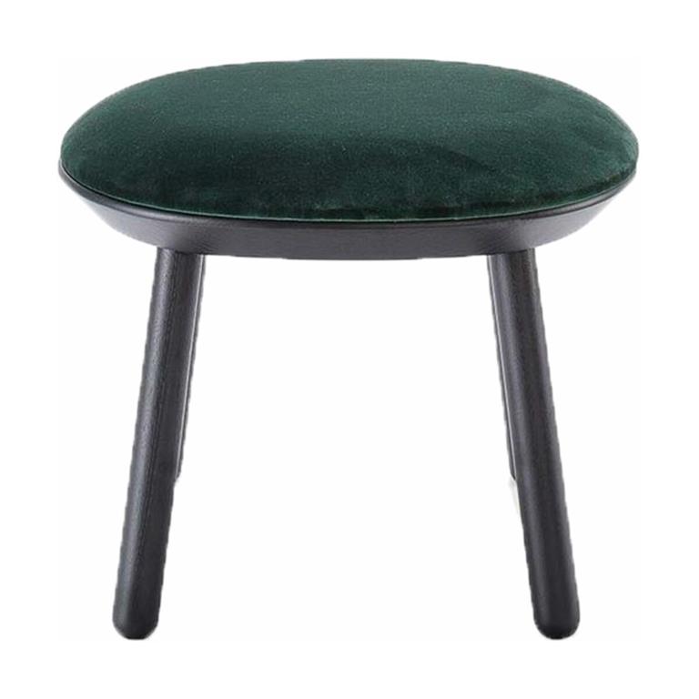 Tabouret en velours vert Naïve - Emko