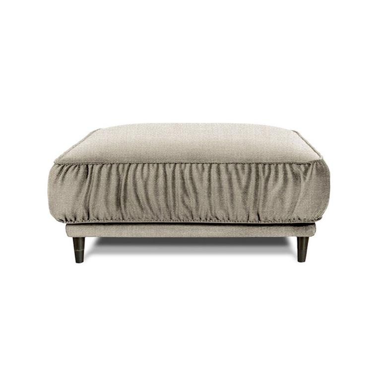 Pouf tissu beige