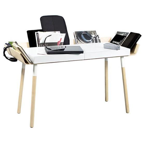 Bureau 2 tiroirs blanc My Writing Desk - Emko