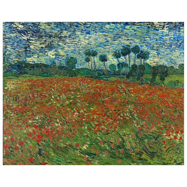 Tableau Le Champ des Coquelicots Vincent Van Gogh 80x100cm