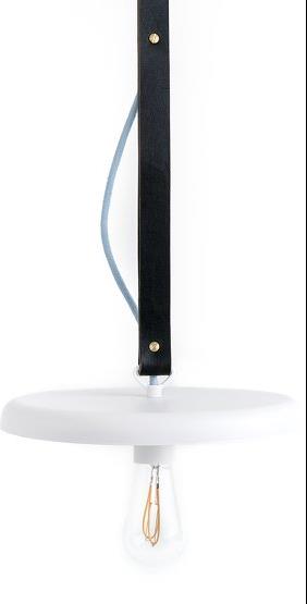 Suspension en cuir noir Tarian - Kolorowe Kable