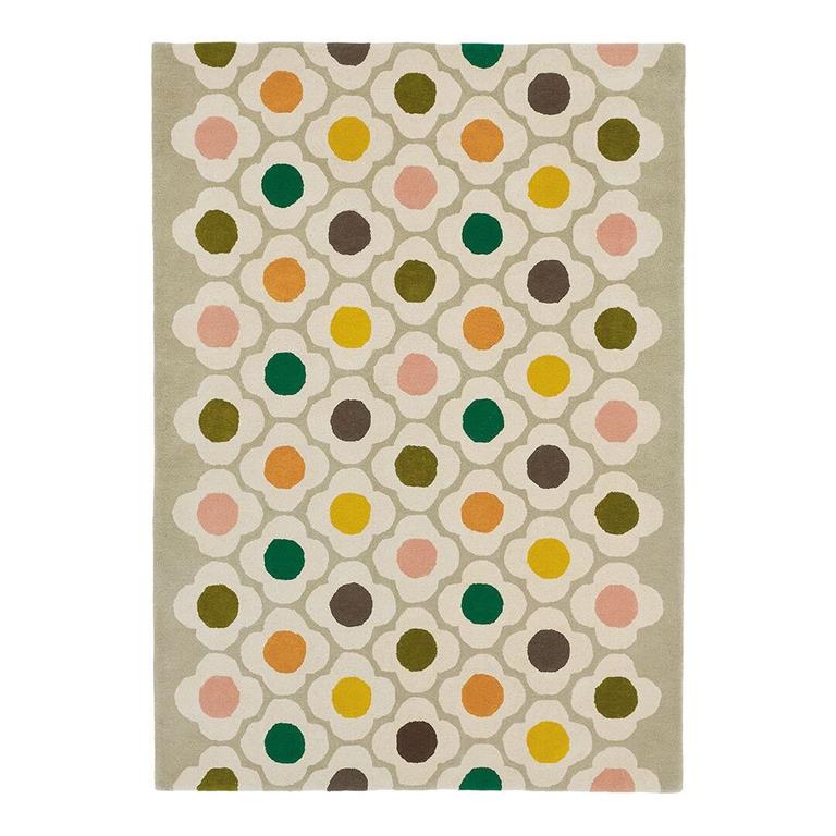 Tapis floral design en laine multicolore 160x230