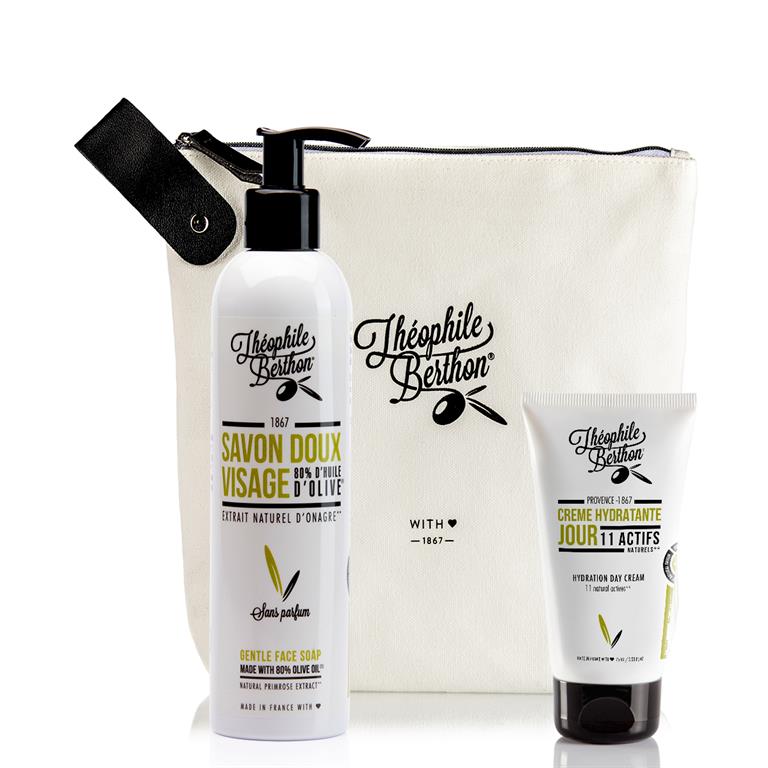 Trousse savon visage et crème jour matifiante
