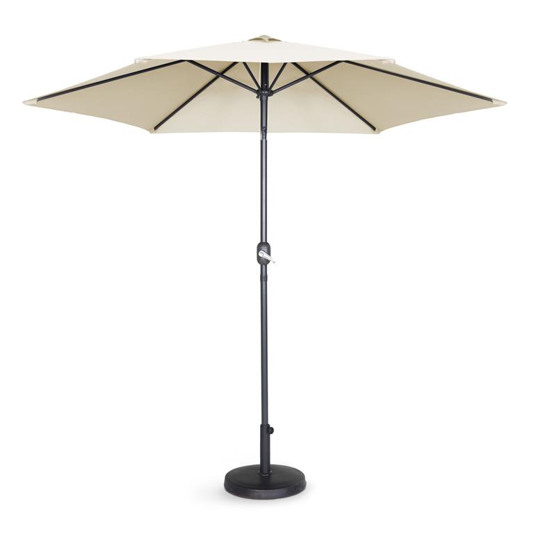 Parasol droit 3m en aluminium écru