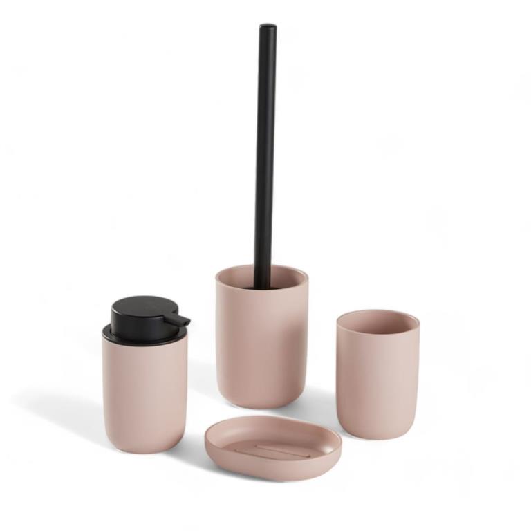 Set de 4 accessoires de salle de bain et WC  36x8cm