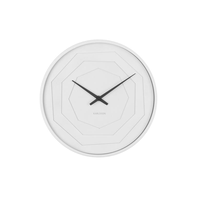 Horloge murale plastique blanc Ø30cm