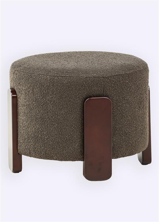 Pouf en tissu avec piètement en bois Venture Design - VEN-15110-111