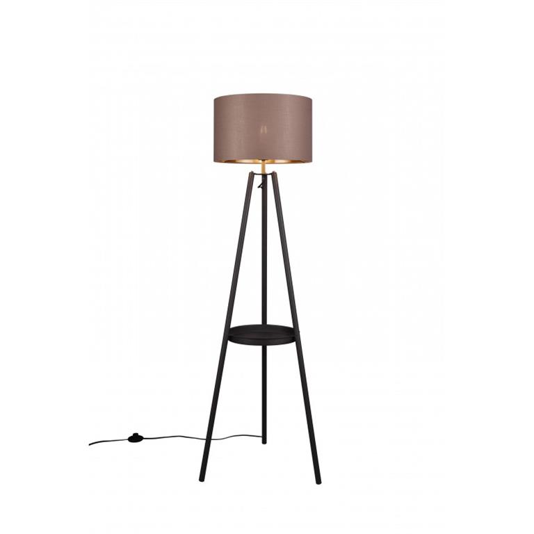 Lampadaire design en métal noir