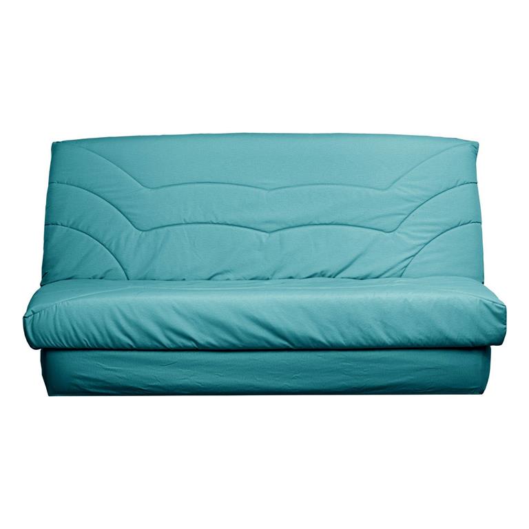 Housse de clic-clac en coton recyclé Bleu Canard 130 x 190 cm