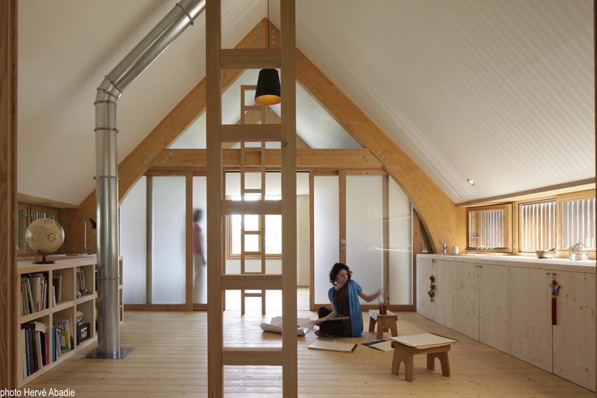 Maison moderne à l'esprit japonais