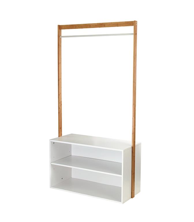 Penderie d'entrée avec rangement - Blanc