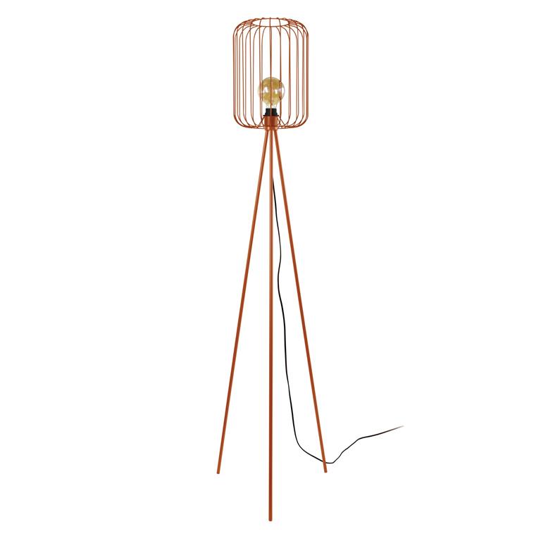 Lampadaire métal cuivre