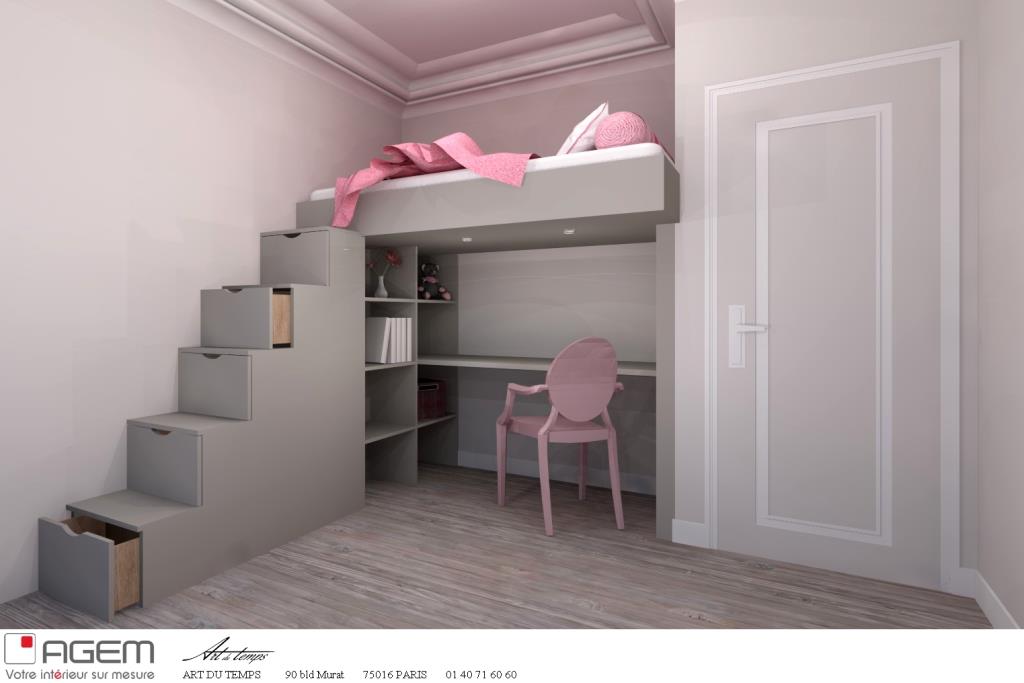 Lit mezzanine sur mesure