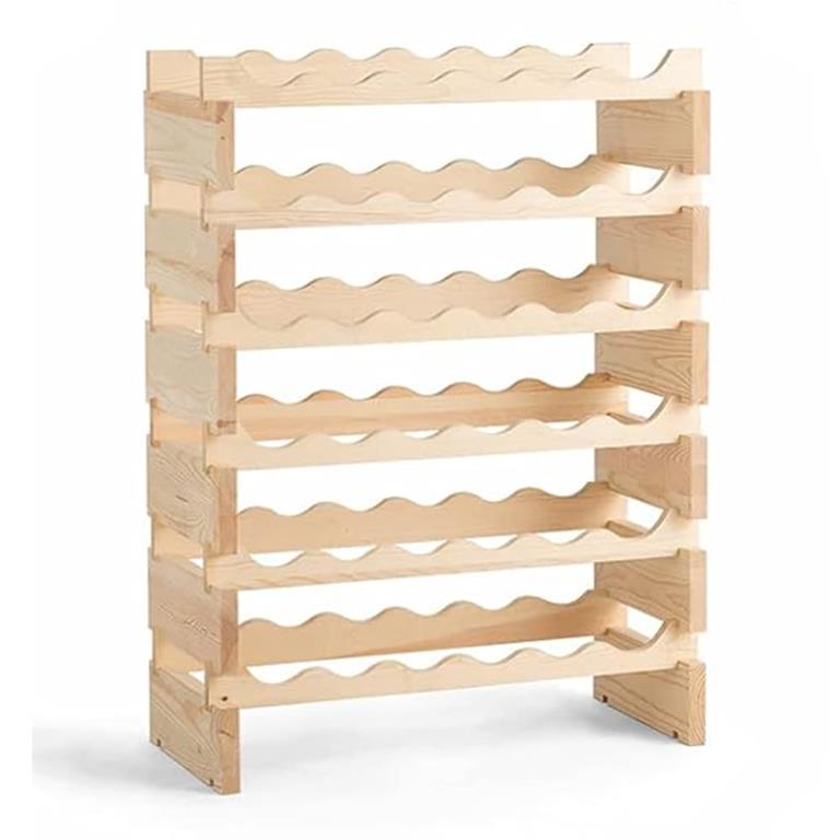 Casier à bouteilles pour 72 bouteilles beige 119 x 29 x 71