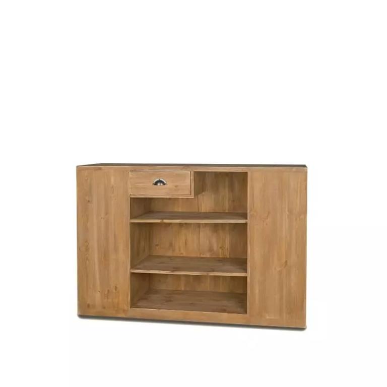 Comptoir de magasin avec double exposition bois massif