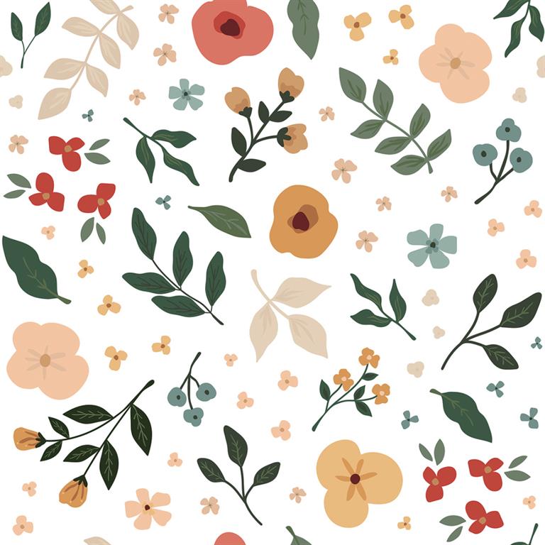 Papier peint Floral Silhouettes 