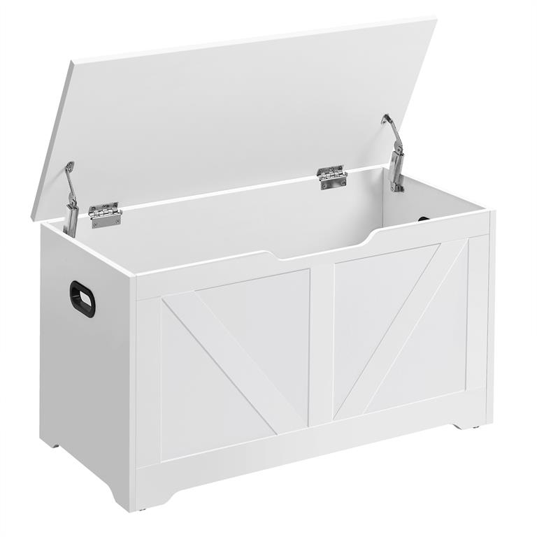 Coffre de rangement 40 x 80 x 46 cm blanc