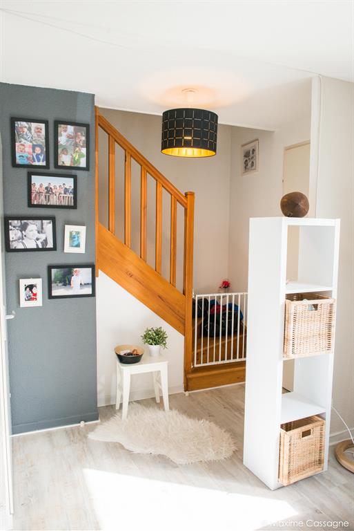 Escalier classique en bois