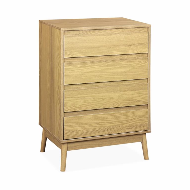 Commode de rangement décor bois