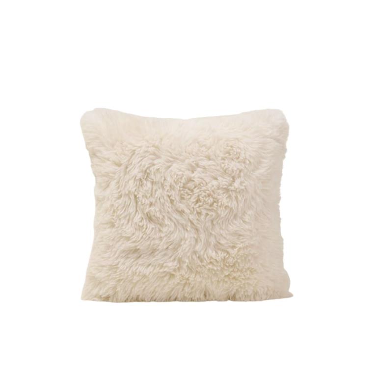 Housse de coussin en polyester ecru 40x40 cm