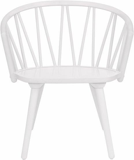 Fauteuil lounge en bouleau blanc ZigZag - Hans K