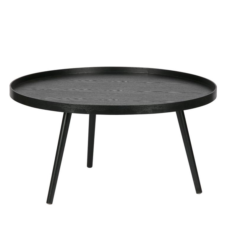 Table d'appoint ronde bois ø78cm - Noir