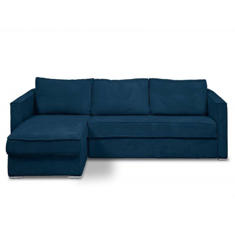 Canapé d'angle réversible  MANDELIEU convertible express 160cm sommier lattes matelas 18cm