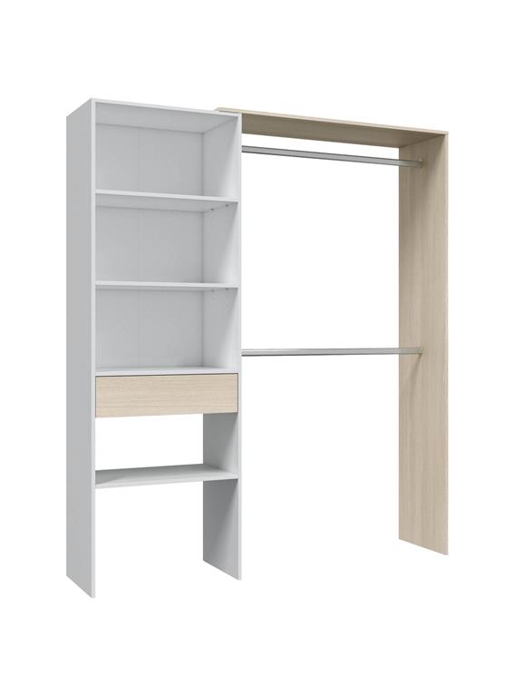 Grande Armoire effet bois beige