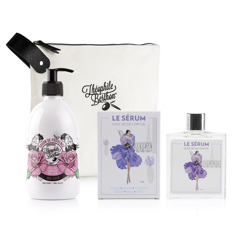 Trousse savon liquide de marseille et huile sèche multifonctions