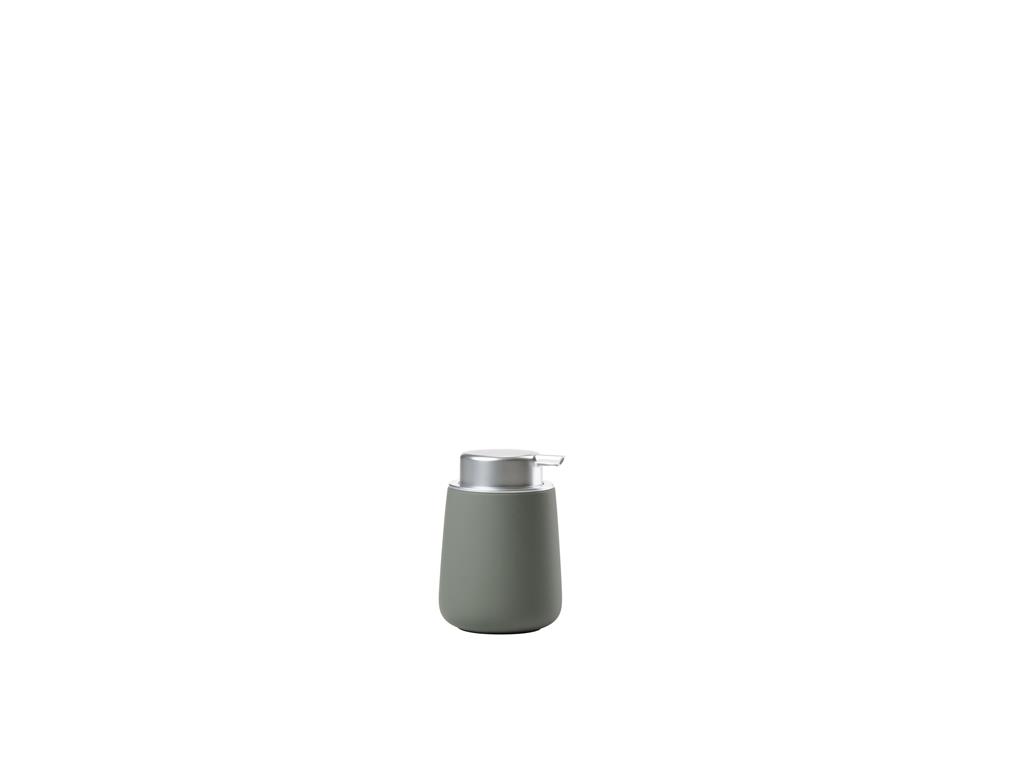 Distributeur de savon porcelaine/abs vert olive