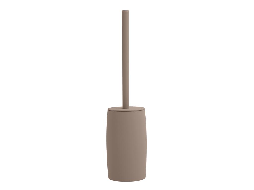 Brosse de toilette en grès taupe
