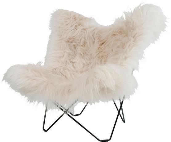 Fauteuil AA Butterfly Iceland Blanc - Cuero