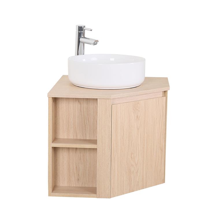 Ensemble meuble sous vasque d'angle  